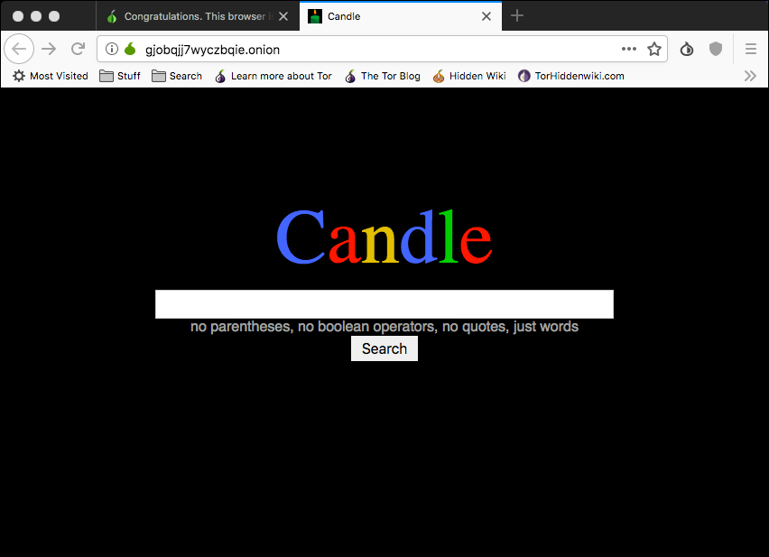 The Candle search engine